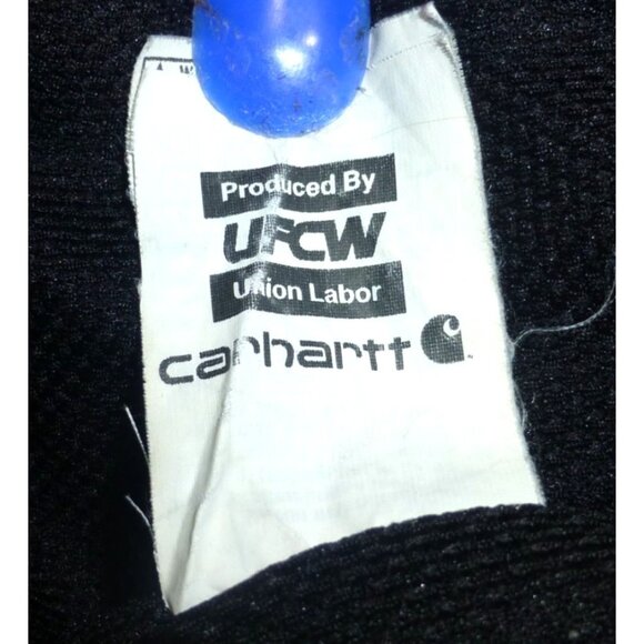 Carhartt Jacket J131 Xl Black Full-Zip Hooded Old Dominion Freight Line Union Ma - Picture 3 of 16